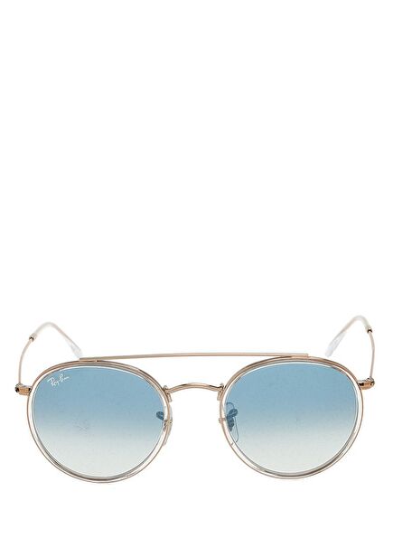 Mavi Yuvarlak Formlu Unisex Güneş Gözlüğü