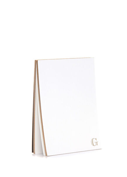 White Letter Printed Notebook