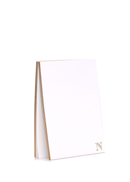 Beyaz Harf Baskılı Not Defteri