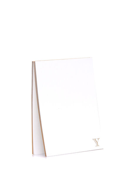 White Letter Printed Notebook