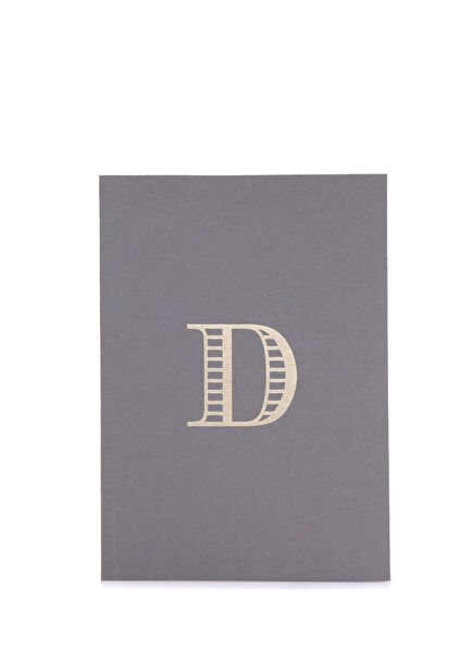 Monogram A5 Harf Baskılı Not Defteri