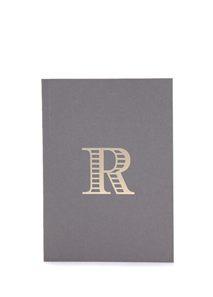 Monogram A5 Harf Baskılı Not Defteri