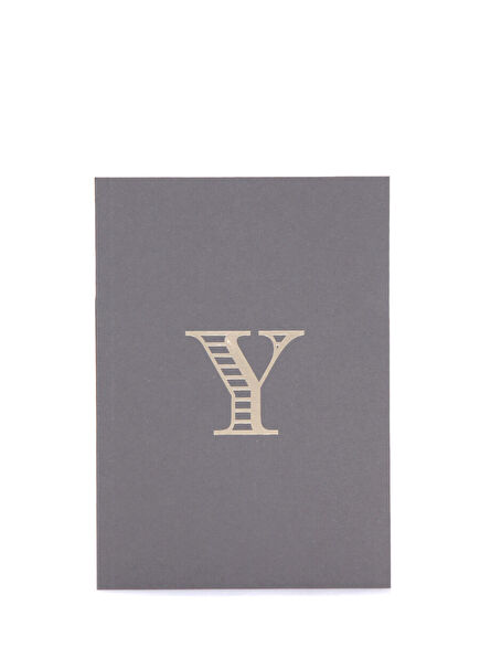 Monogram A5 Harf Baskılı Not Defteri