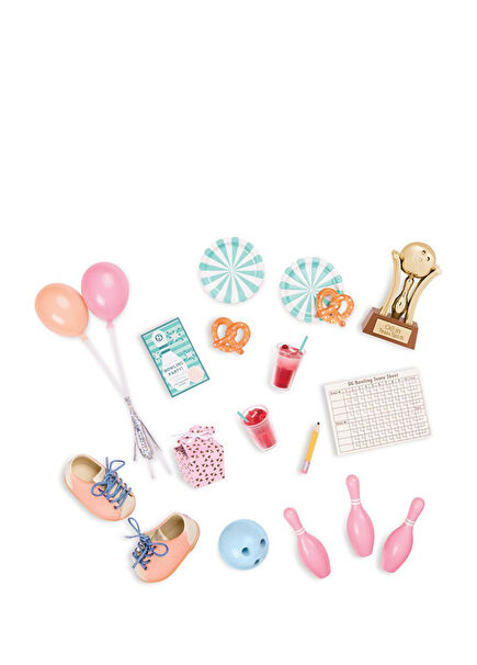 Bowling Party Retro Doll Accessory Set