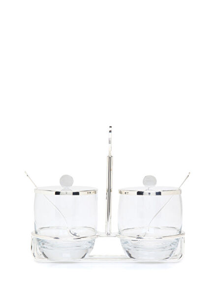 Padova Silver 2-piece Metal Bowl Set