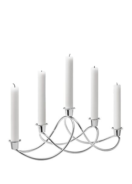 Harmony 5 Kollu Dekoratif Çelik Şamdan