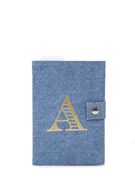 Blue Letter Printed Notebook