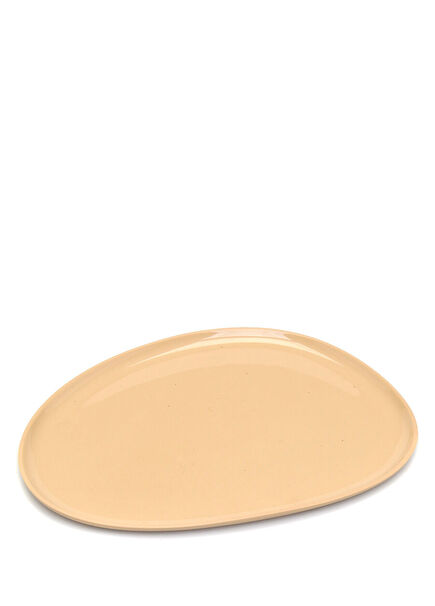 Amorphous Yellow Small Handmade Serving Plate