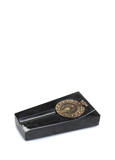 Black Record Detailed Marble Cigar Ashtray