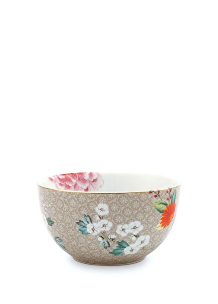 Blushing Birds Haki Porselen Kase