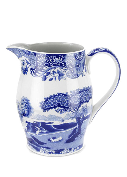 Blue Italian Patterned Porcelain Jug