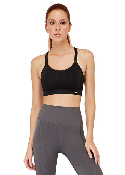 Utica Siyah Spor Sütyeni