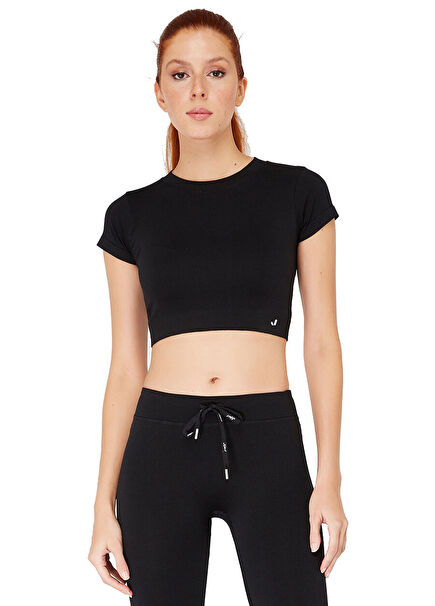 Captiva Siyah Melanj Crop Üst