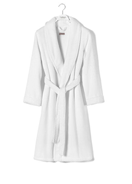 Olympia Beyaz Unisex Bornoz