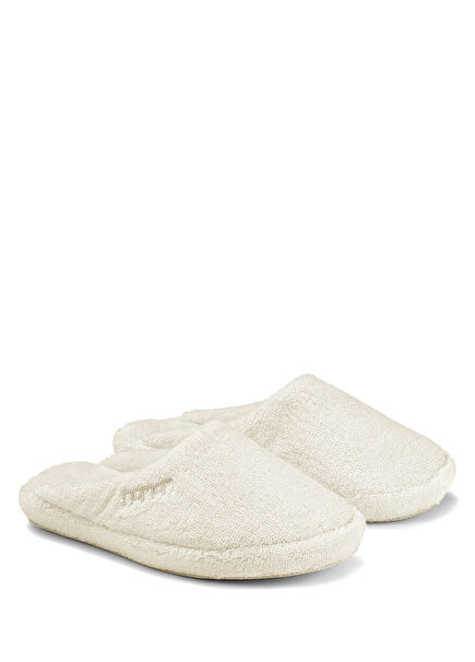 Pera Krem Erkek Havlu Terlik