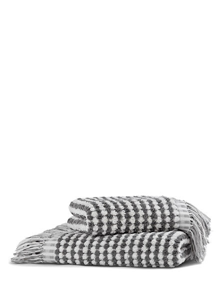 Payas Cream Anthracite Hand Towel