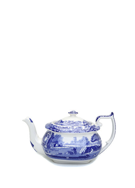 Blue Italian Porcelain Teapot