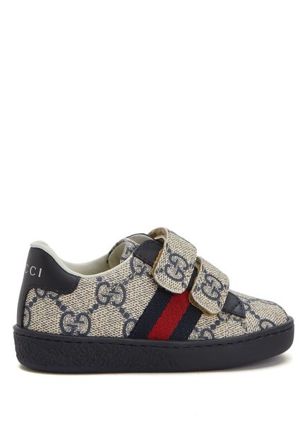 Toddler Beige Blue Unisex Kids Sneaker