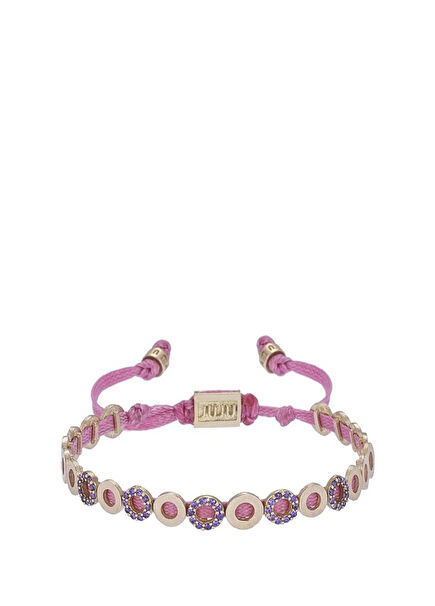 Circle Bronze Women's Bracelet with Stone