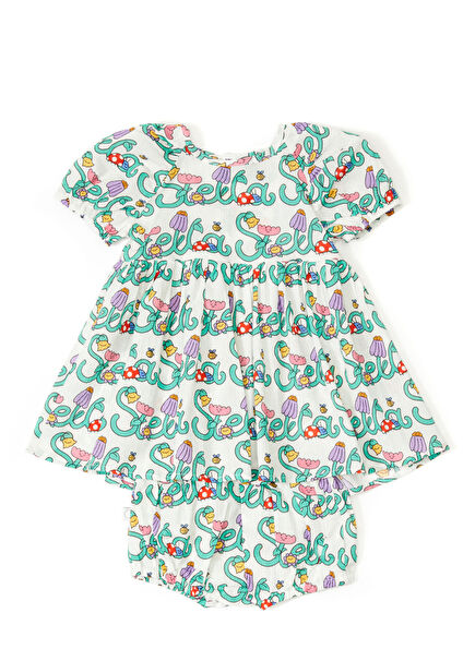 Çok Renkli Kız Bebek Elbise