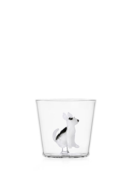 Dogs Bull Terrier Figured Glass Water Glass