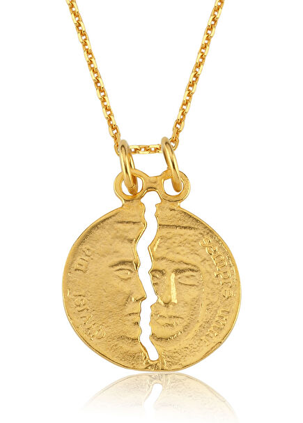 The Amor Aeternus Kadın Gümüş Altın Kaplama Kolye