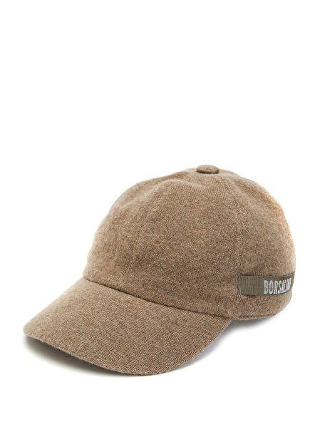 Stone Logo Detailed Men's Cashmere Hat