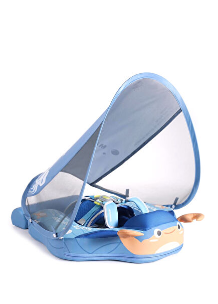 Yengeç Emniyetli Gölgelikli ve Ayak Destekli Bebek Yüzme Simidi