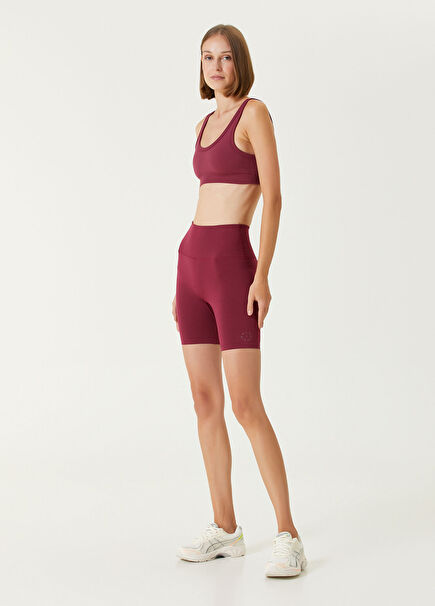Paris Seamless Bordeaux Kadın Biker Tayt