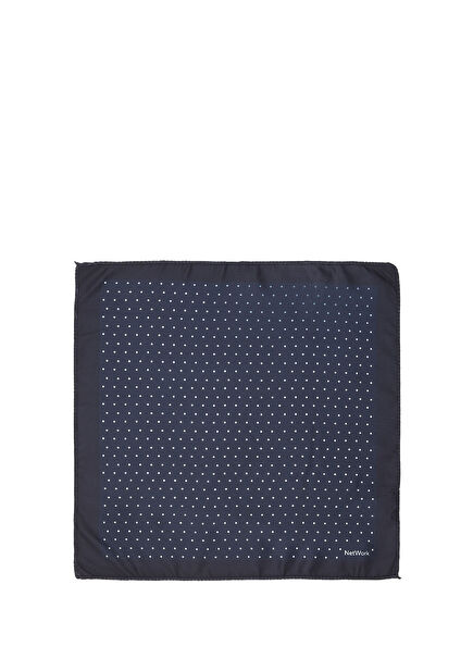 Lacivert Puantiyeli Mendil