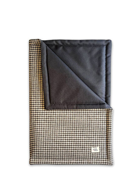 Hound’s Tooth Grey Yazlık Köpek Yatağı Mat