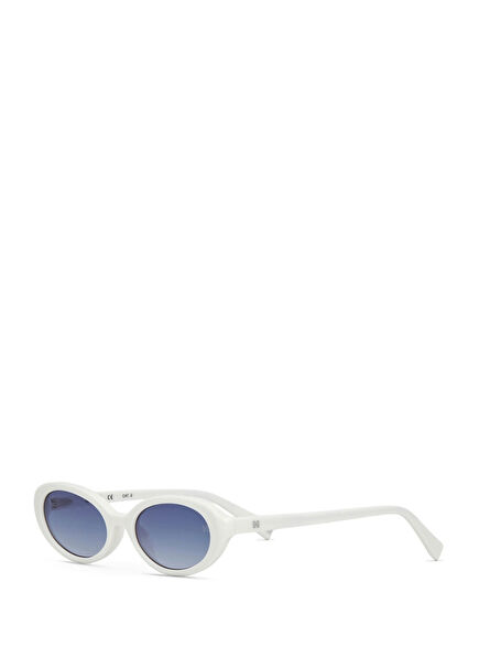 Rose HM 1712 C4 White Acetate Women's Sunglasses