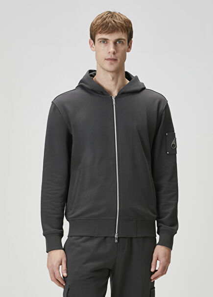 Hartsfield Gri Kapüşonlu Sweatshirt