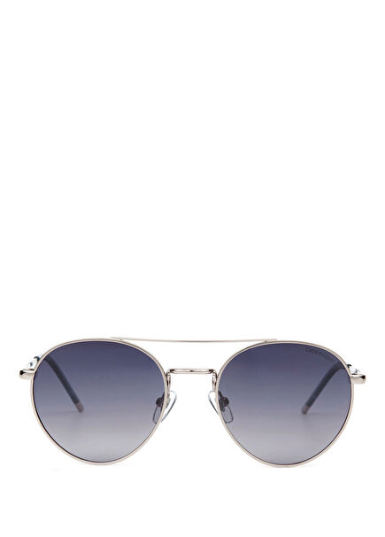 DS 2282 C3 Light Metallic Grey Metal Unisex Sunglasses