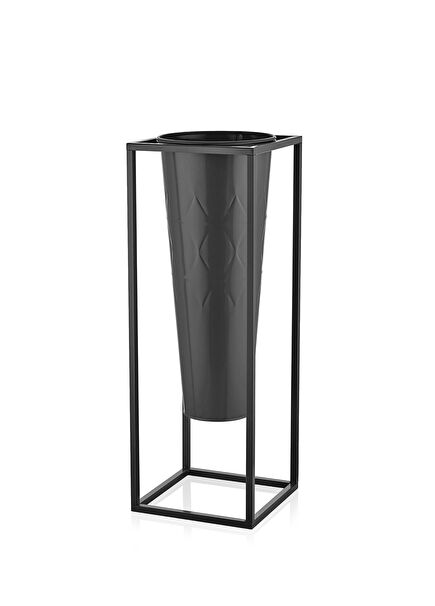 Prisma Black Vase and Pot 80 cm
