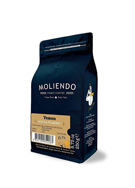 Moliendo Yemen Mocha Regional Whole Bean Coffee 250 gr