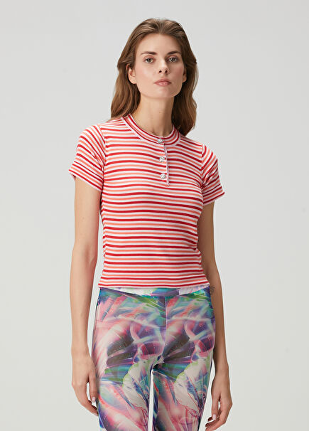 Berlin Red Striped T-Shirt
