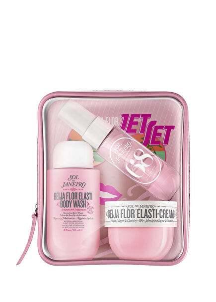 Beija Flor™ Elasti Body Wash 90 ml + Beija Flor™ Elasti-Cream 50 ml + Cheirosa 68 Perfume Mist 30 ml Skin Care Set