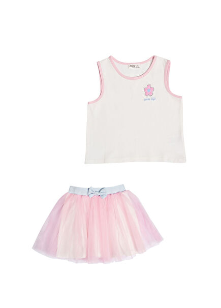 Atlet ve Etek 2'li Kız Çocuk Set