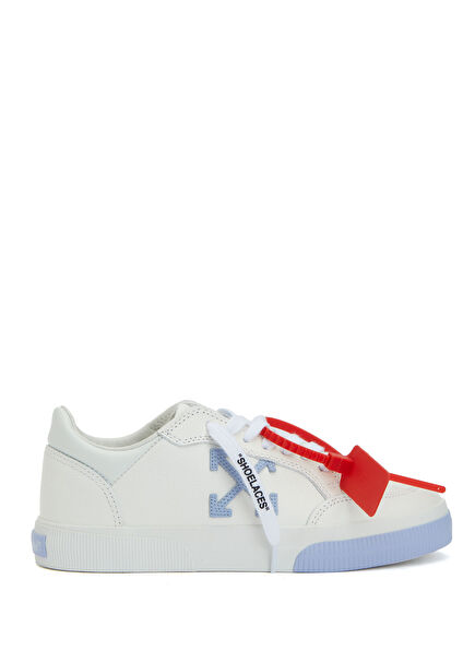 Vulc Mavi Beyaz Kadın Deri Sneaker