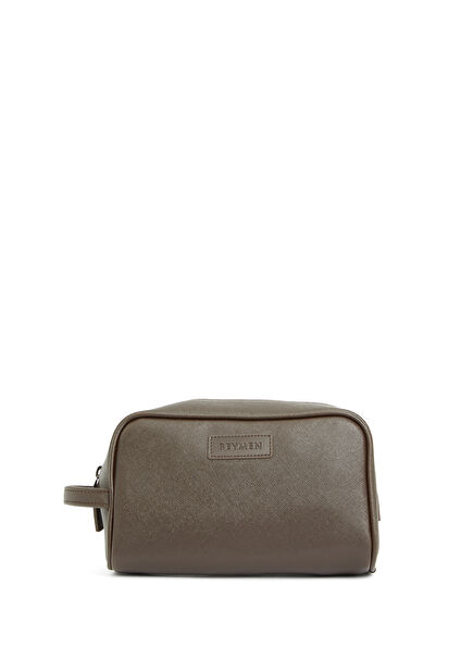 Saffiano Kahverengi Tıraş Çantası