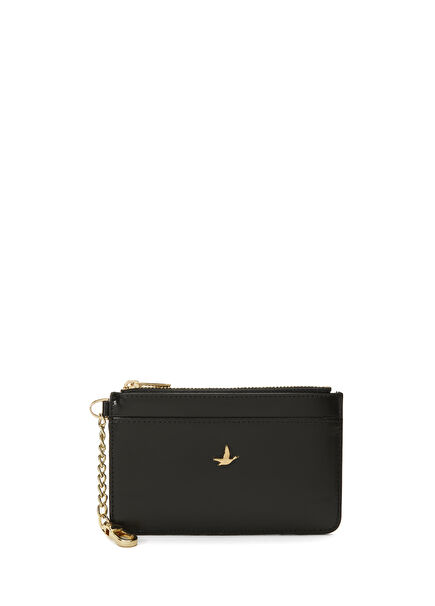 Black Women's Leather Card Holder