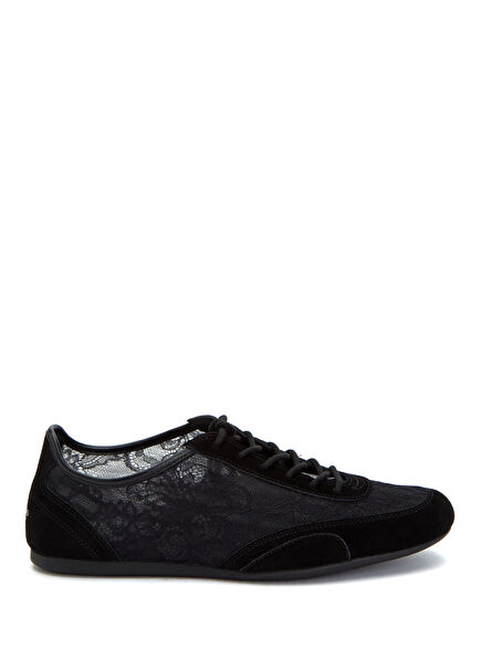 Sunny Black Women's Suede Sneakers