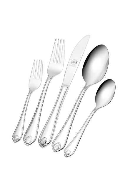 Vanessa Gümüş Çelik 12 Kişilik 96 Parça Çatal Kaşık Bıçak Seti