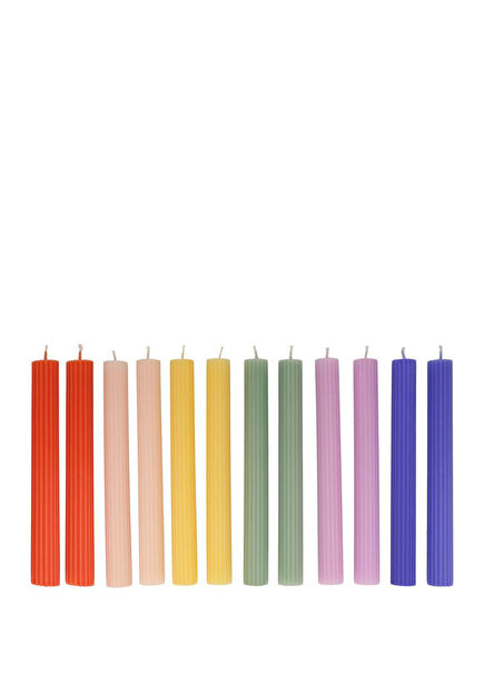 Rainbow Table Candles 12-pack