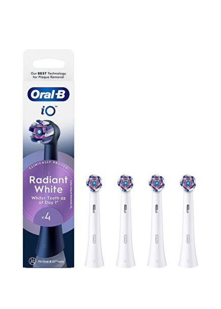 iO Radiant Beyaz 4'lü Beyaz Diş Fırçası Yedek Başlığı