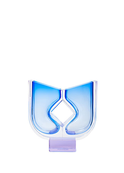 Blue Crystal Vase