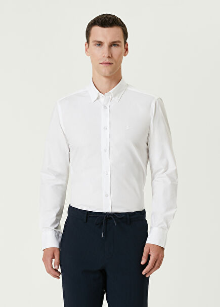 Slim Fit White Shirt