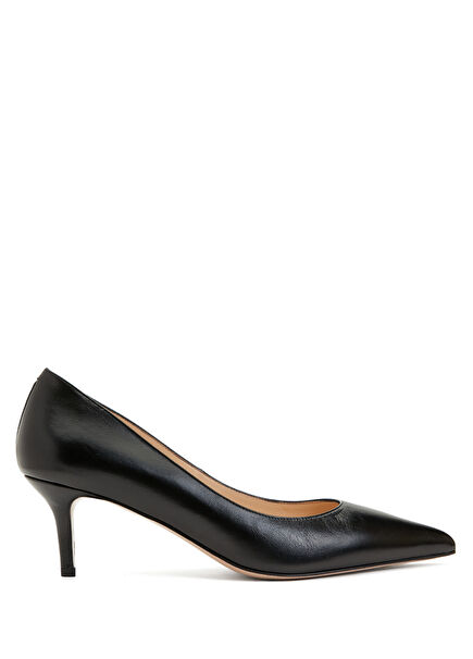 Black Leather Stiletto