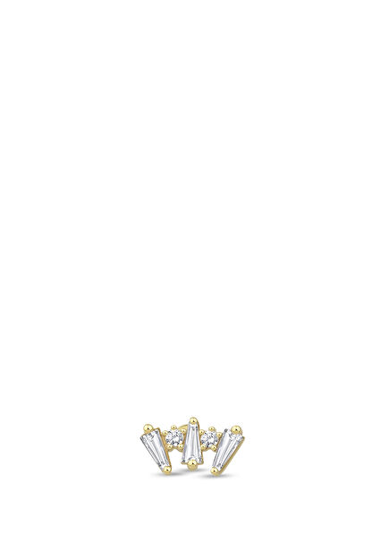 Art Deco 14K Gold Women Piercing Cartilage Earrings